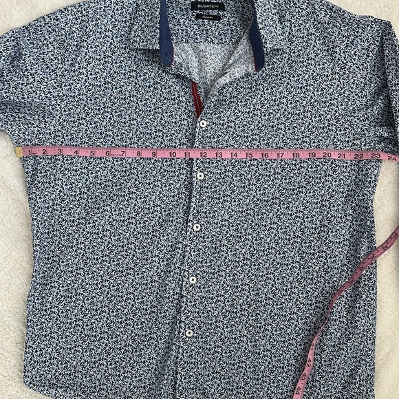 BUGATCHI Men’s Classic Fit 100% Cotton Long Sleeve‎ Button Up Floral Preppy L - Picture 8 of 11